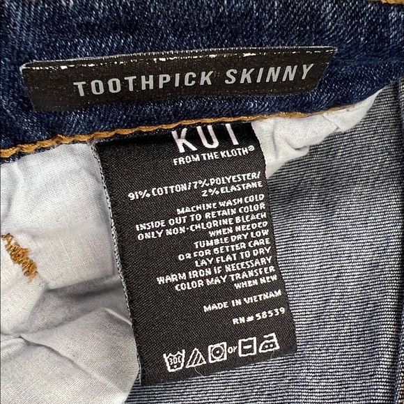 KUT - Women’s Jeans - Med Blue - Toothpick Skinny - Size 8 - Picture 9 of 12